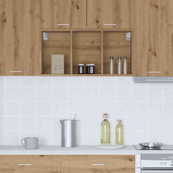 vidaXL Wall Cabinet Artisan Oak 40x29.5x80 cm Engineered Wood