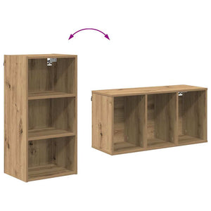 vidaXL Wall Cabinet Artisan Oak 40x29.5x80 cm Engineered Wood