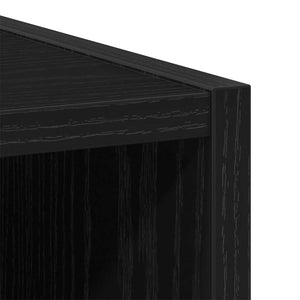vidaXL Wall Cabinet Black Oak Look 30 x 29.5 x 100 cm