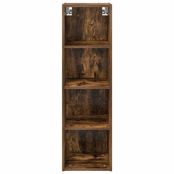 vidaXL Wall Cabinet Smoked Oak 30 x 29.5 x 100 cm Engineered Wood
