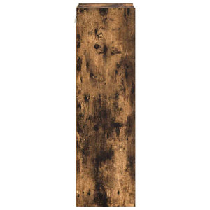 vidaXL Wall Cabinet Smoked Oak 30 x 29.5 x 100 cm Engineered Wood