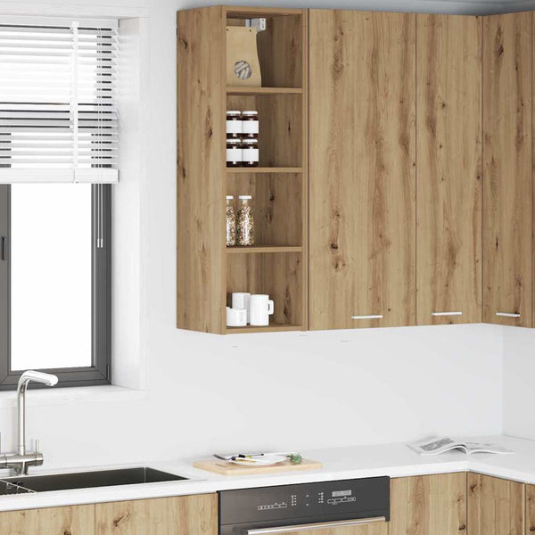 vidaXL Wall Cabinet Artisan Oak 30 x 29.5 x 100 cm Engineered Wood