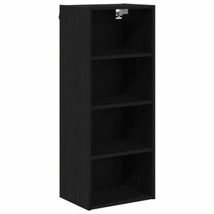 vidaXL Wall Cabinet Black Oak Look 40 x 29.5 x 100 cm