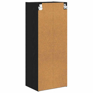 vidaXL Wall Cabinet Black Oak Look 40 x 29.5 x 100 cm
