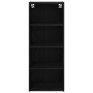 vidaXL Wall Cabinet Black Oak Look 40 x 29.5 x 100 cm