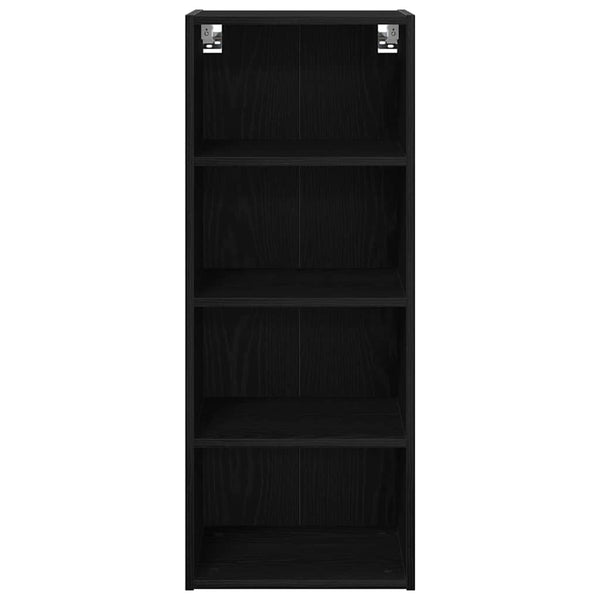 vidaXL Wall Cabinet Black Oak Look 40 x 29.5 x 100 cm