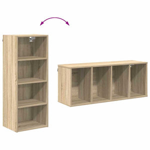 vidaXL Wall Cabinet Sonoma Oak 40 x 29.5 x 100 cm Engineered Wood