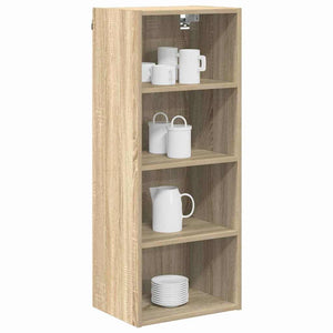 vidaXL Wall Cabinet Sonoma Oak 40 x 29.5 x 100 cm Engineered Wood