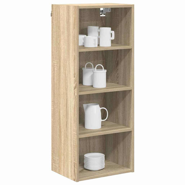 vidaXL Wall Cabinet Sonoma Oak 40 x 29.5 x 100 cm Engineered Wood
