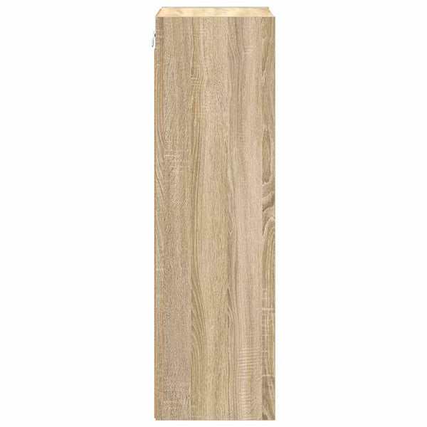 vidaXL Wall Cabinet Sonoma Oak 40 x 29.5 x 100 cm Engineered Wood
