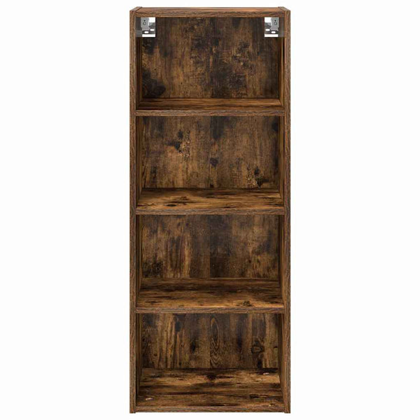 vidaXL Wall Cabinet Smoked Oak 40x29.5x100 cm Engineered Wood