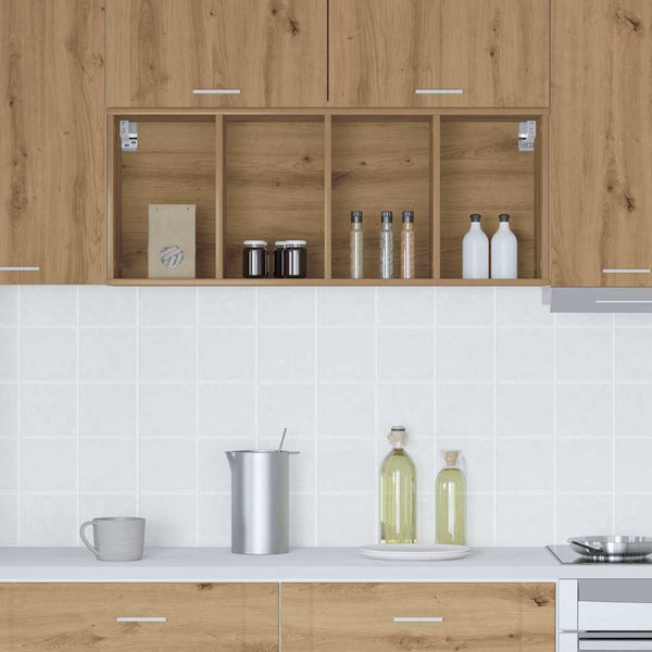 vidaXL Wall Cabinet Artisan Oak 40x29.5x100 cm Engineered Wood