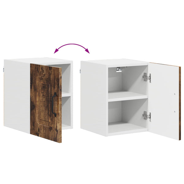 vidaXL Kitchen Cabinet Kalmar 2 pcs Smoked Oak 30 x 31 x 40 cm