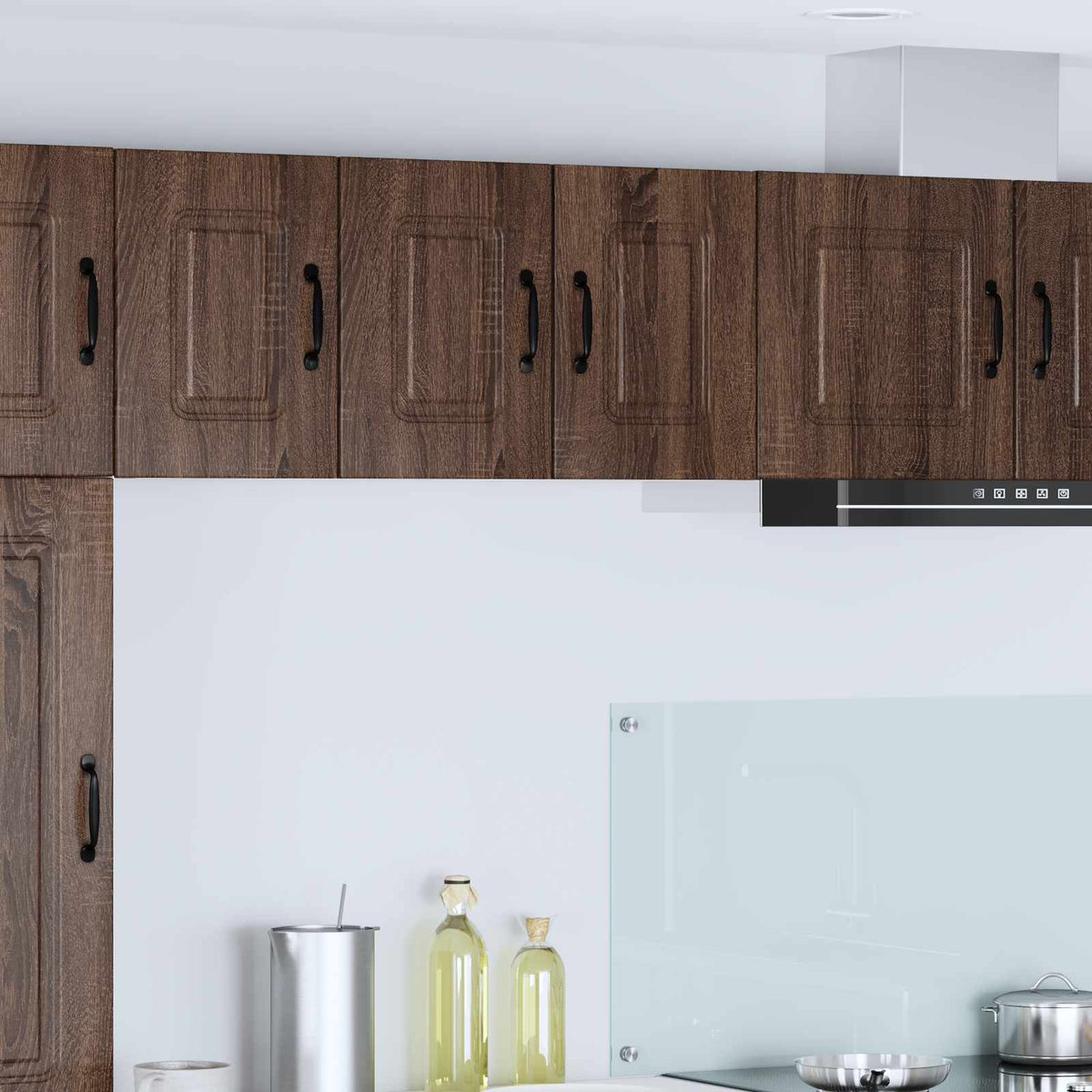 vidaXL Kitchen Cabinet Kalmar 2 pcs Brown Oak-Look 30 x 31 x 40 cm