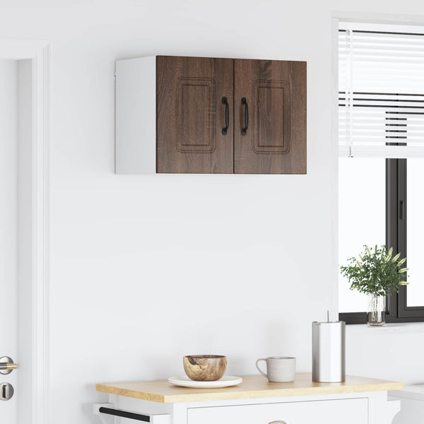 vidaXL Kitchen Cabinet Kalmar 2 pcs Brown Oak-Look 30 x 31 x 40 cm