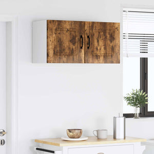 vidaXL Kitchen Cabinet Kalmar 2 pcs Smoked Oak 40 x 31 x 40 cm
