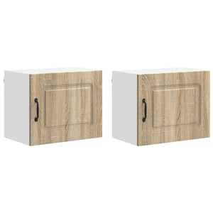 vidaXL Wall Cabinet Kalmar 2 pcs Sonoma Oak 50 x 31 x 40 cm