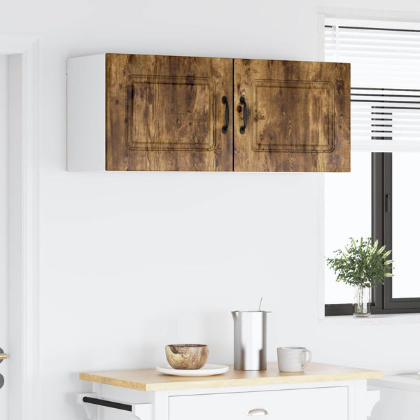 vidaXL Kitchen Cabinet Kalmar 2 pcs Smoked Oak 50 x 31 x 40 cm