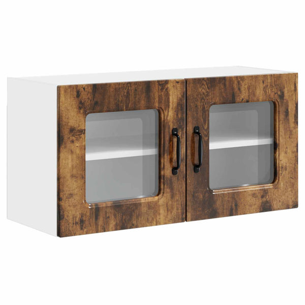 vidaXL Kitchen Wall Cabinet Kalmar Smoked Oak 80 x 31 x 40 cm