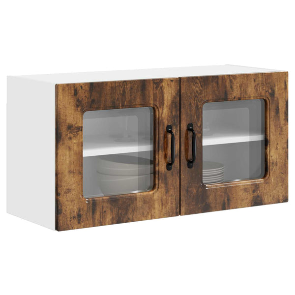 vidaXL Kitchen Wall Cabinet Kalmar Smoked Oak 80 x 31 x 40 cm