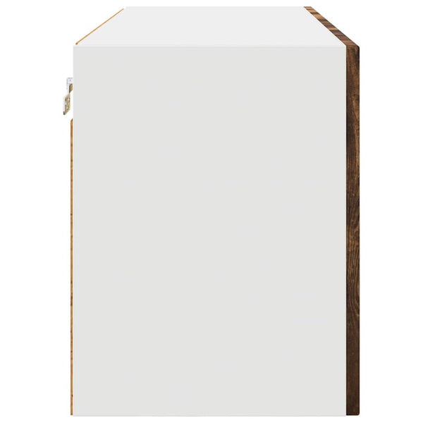 vidaXL Kitchen Wall Cabinet Kalmar Smoked Oak 80 x 31 x 40 cm