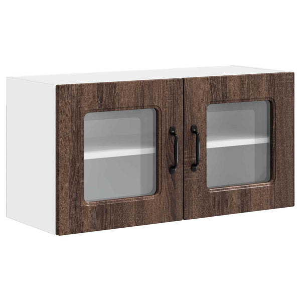 vidaXL Kitchen Wall Cabinet Kalmar Brown Oak Look 80 x 31 x 40 cm