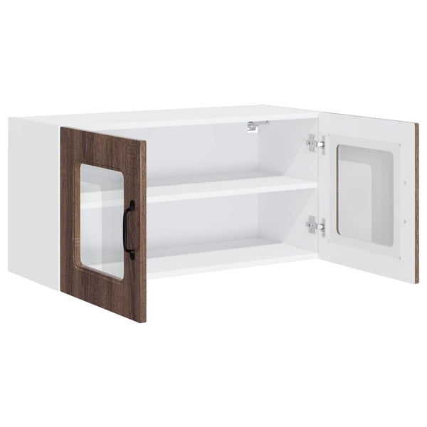 vidaXL Kitchen Wall Cabinet Kalmar Brown Oak Look 80 x 31 x 40 cm