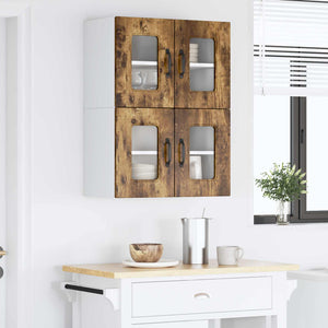 vidaXL Kitchen Wall Cabinets Kalmar 2 pcs Smoked Oak 60 x 31 x 40 cm