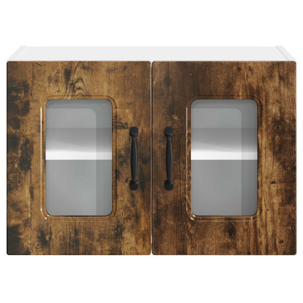 vidaXL Kitchen Wall Cabinets Kalmar 2 pcs Smoked Oak 60 x 31 x 40 cm