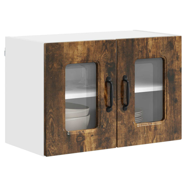 vidaXL Kitchen Wall Cabinets Kalmar 2 pcs Smoked Oak 60 x 31 x 40 cm