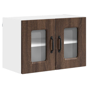vidaXL Kitchen Cabinet Kalmar 2 pcs Brown Oak Look 60 x 31 x 40 cm
