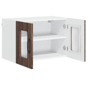 vidaXL Kitchen Cabinet Kalmar 2 pcs Brown Oak Look 60 x 31 x 40 cm