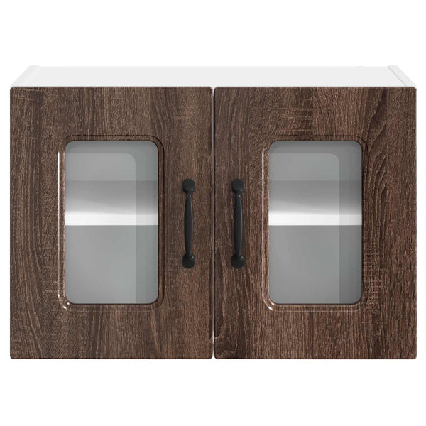vidaXL Kitchen Cabinet Kalmar 2 pcs Brown Oak Look 60 x 31 x 40 cm