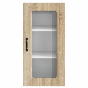 vidaXL Kitchen Cabinet Kalmar 2 pcs Sonoma Oak 40 x 31 x 80 cm