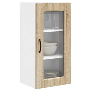 vidaXL Kitchen Cabinet Kalmar 2 pcs Sonoma Oak 40 x 31 x 80 cm