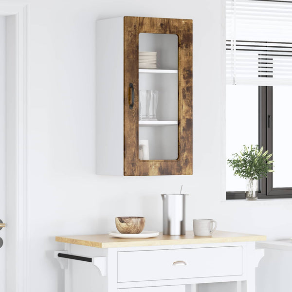 vidaXL Kitchen Cabinet Kalmar Smoked Oak 40 x 31 x 80 cm