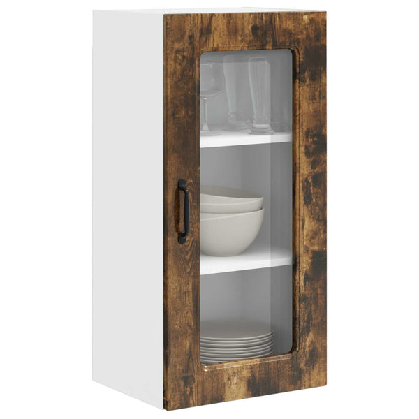 vidaXL Kitchen Cabinet Kalmar Smoked Oak 40 x 31 x 80 cm