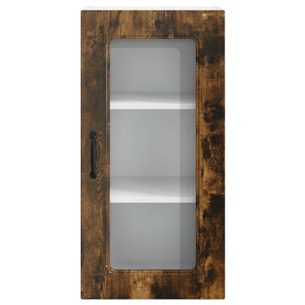 vidaXL Kitchen Cabinet Kalmar 2 pcs Smoked Oak 40 x 31 x 80 cm