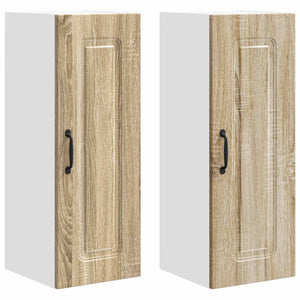 vidaXL Kitchen Cabinet Kalmar 2 pcs Sonoma Oak 30 x 31 x 80 cm