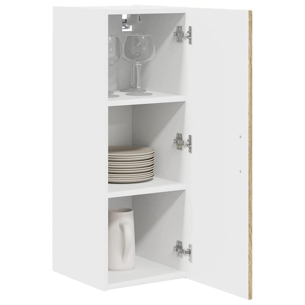 vidaXL Kitchen Cabinet Kalmar 2 pcs Sonoma Oak 30 x 31 x 80 cm
