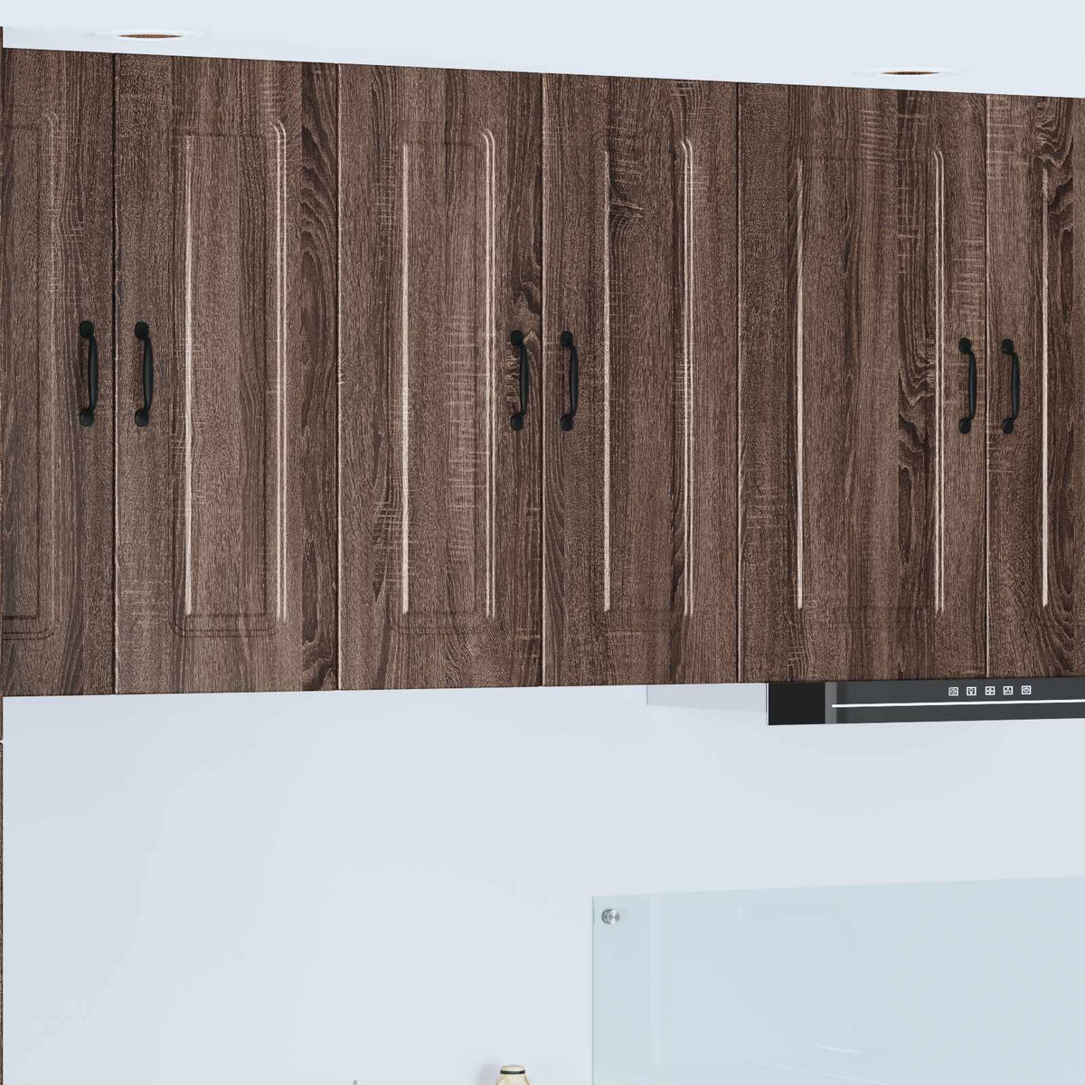 vidaXL Kitchen Cabinet Kalmar 2 pcs Brown Oak-Look 30 x 31 x 80 cm
