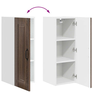 vidaXL Kitchen Cabinet Kalmar 2 pcs Brown Oak-Look 30 x 31 x 80 cm