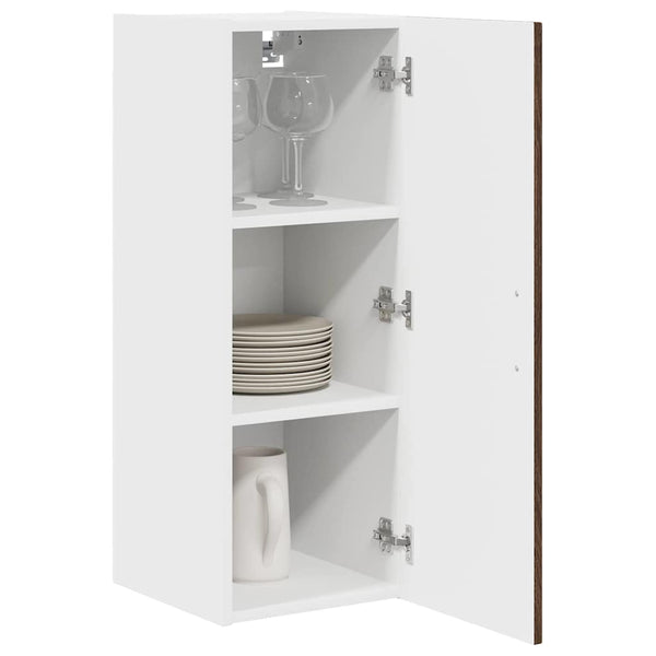 vidaXL Kitchen Cabinet Kalmar 2 pcs Brown Oak-Look 30 x 31 x 80 cm