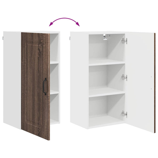 vidaXL Kitchen Cabinet Kalmar Brown Oak Look 40 x 31 x 80 cm