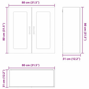 Küchenschrank Kalmar Geräucherte Eiche 80 cm