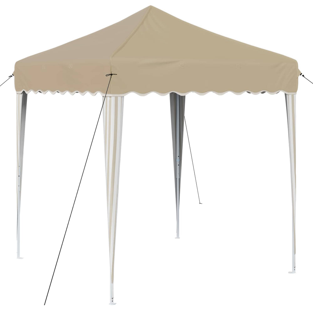 vidaXL Pop-up Party Tent Cream 195 x 195 x 245 cm Oxford Fabric