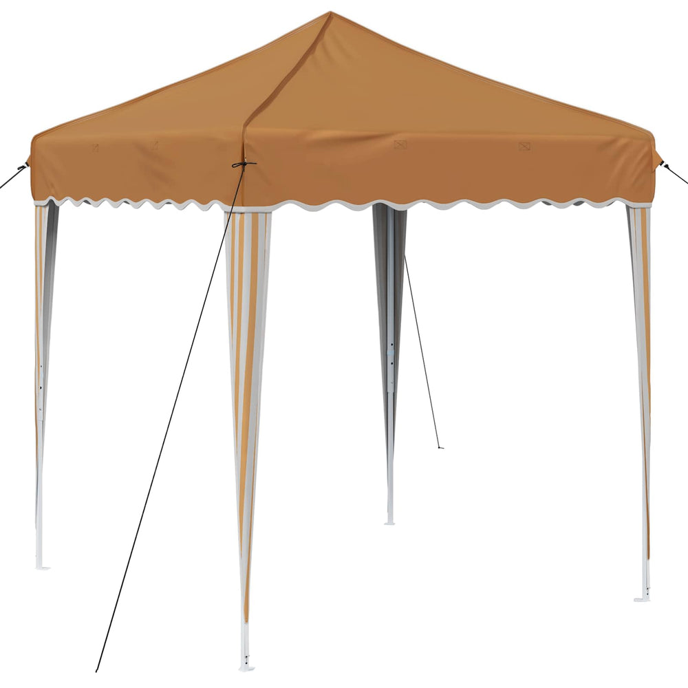 vidaXL Pop-Up Party Tent Beige 195 x 195 x 245 cm Oxford Fabric