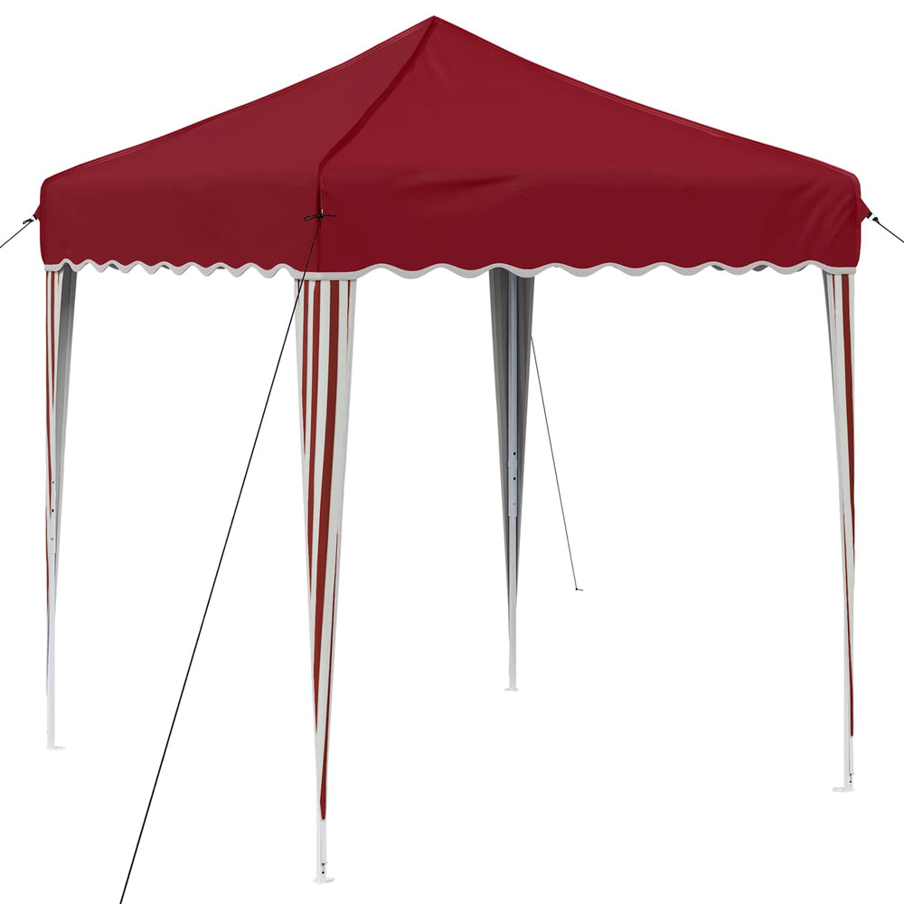 vidaXL Pop-Up Party Tent Burgundy 195 x 195 x 245 cm Oxford Fabric