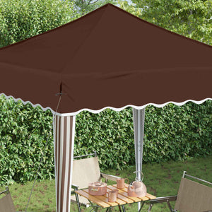 vidaXL Pop-up Party Tent Brown 195 x 195 x 245 cm
