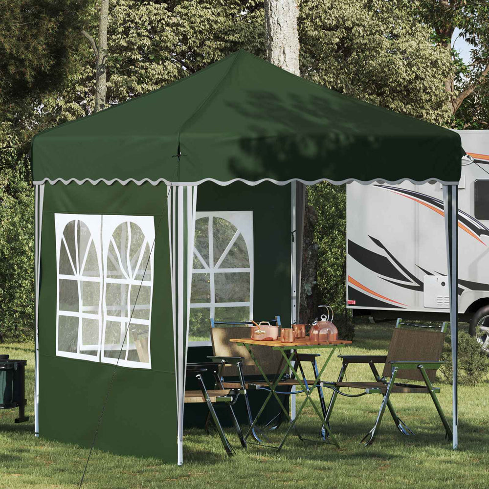 vidaXL Pop-up Party Tent Green 195 x 195 x 245 cm Oxford Fabric